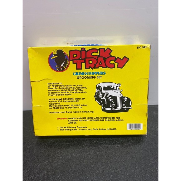 1990 Dick Tracy Vintage Grimestoppers Grooming Set Sealed NEW DC521 Walt Disney - Picture 2 of 2